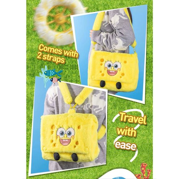 Pop Mart Sponge Bob Yellow 2 Way Backpack NWT main image 6